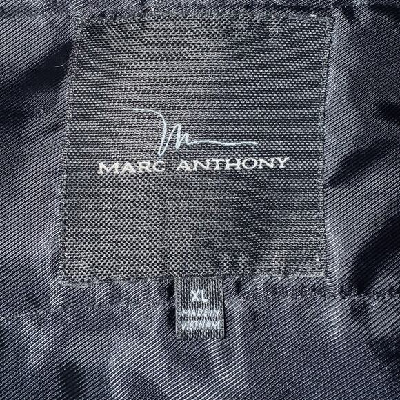 Marc Anthony XL Wool Blend Lined Snap Shirt Jacket Blue Speckle Shacket Pockets - Picture 6 of 8